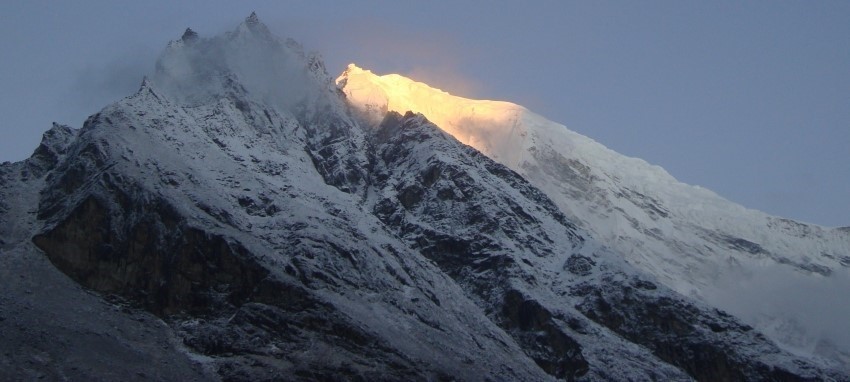 Trek dans le Langtang Ganjala Pass - Vue de Langtang Ganjala passe Trekking