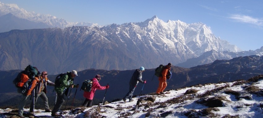 Trek dans le Langtang Gosaikunda - Langtang Gosainkunda Trekking- Vue de Lauribinayak