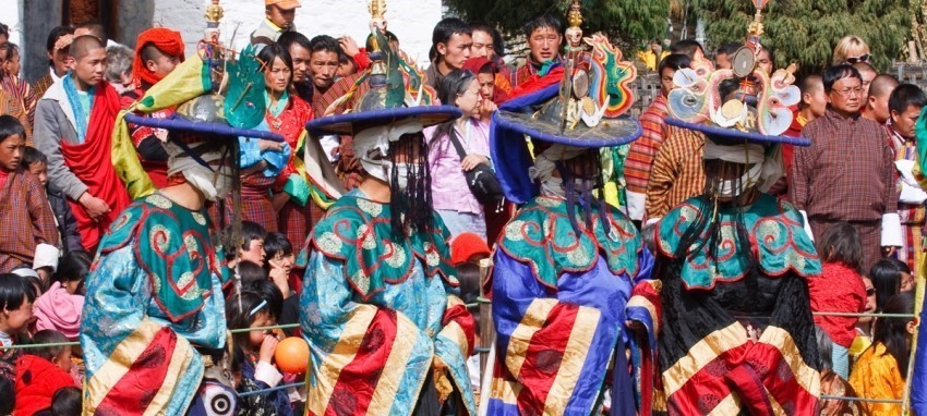 Visite du festival de Bhoutan - Tourn