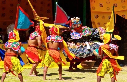 Visite du festival de Bhoutan